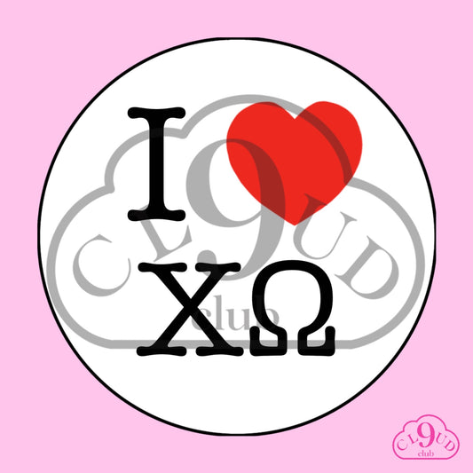 i heart ΧΩ button