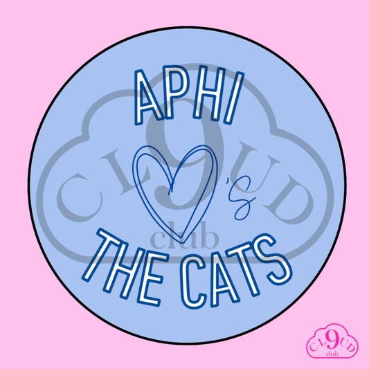 aphi loves the cats button