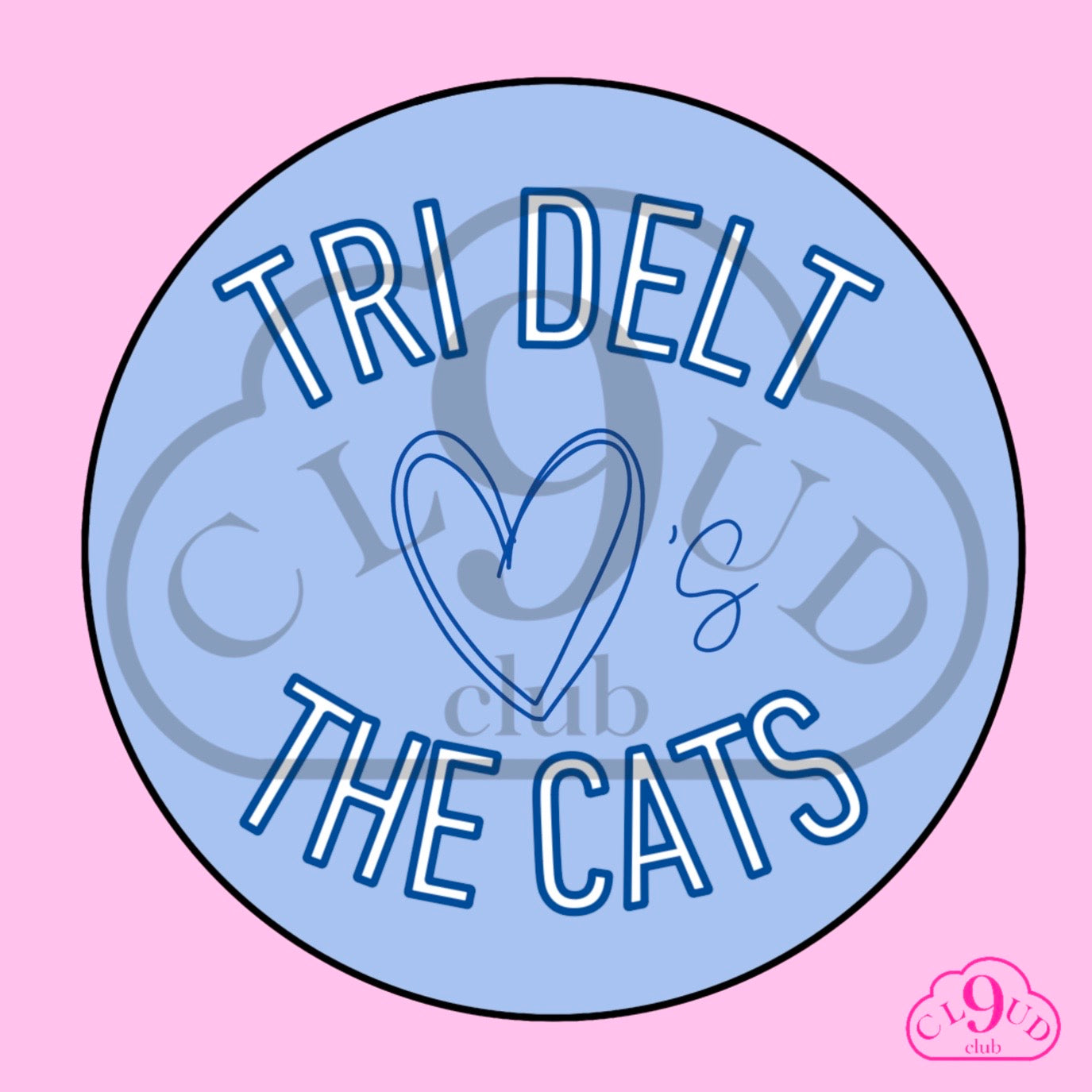 tri delt loves the cats button