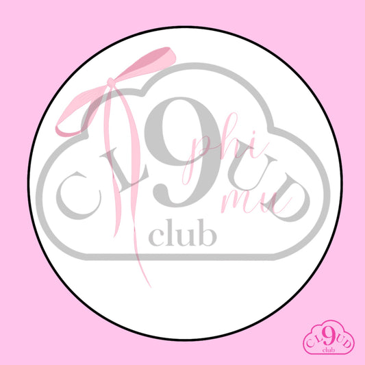 phi mu bow button