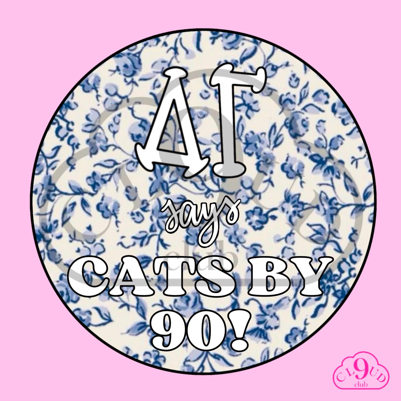 ΔΓ says cats by 90 button