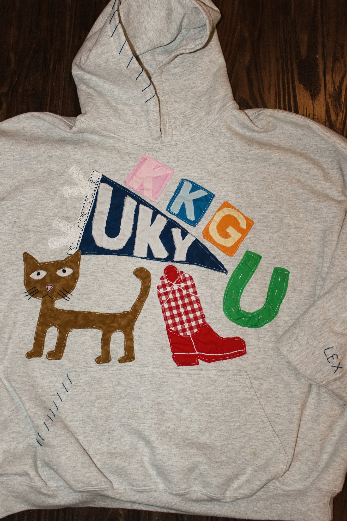 kentucky kappa pennant hoodie