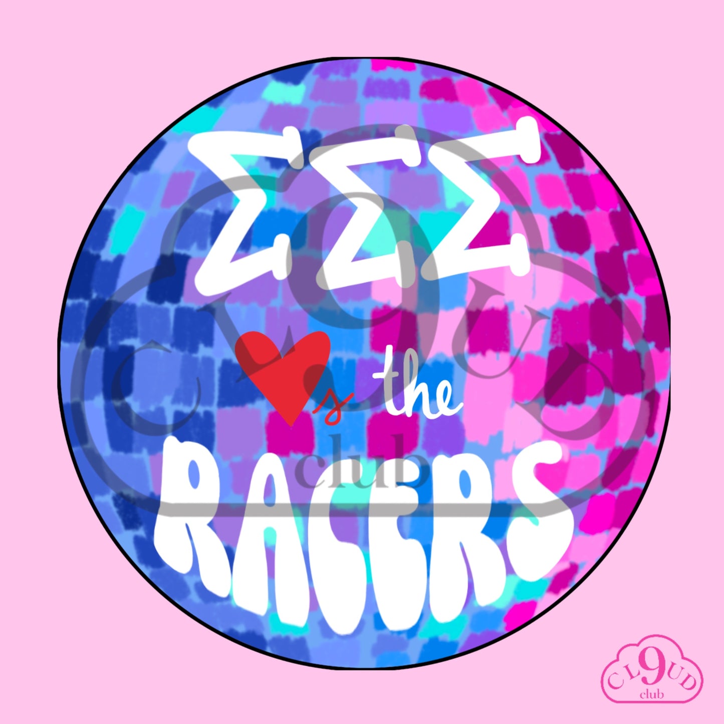 ΣΣΣ loves the racers disco button