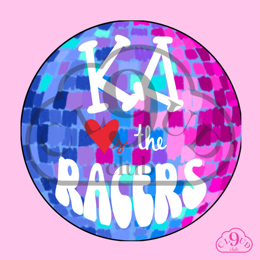 ΚΔ loves the racers disco button