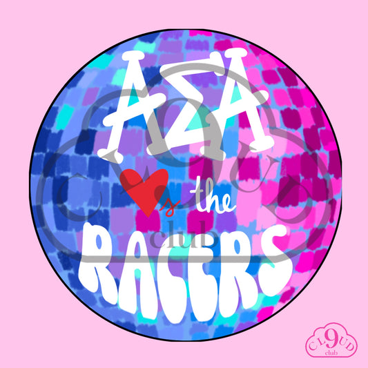 ΑΣΑ loves the racers disco button