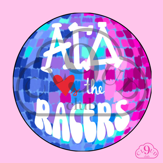 ΑΓΔ loves the racers disco button