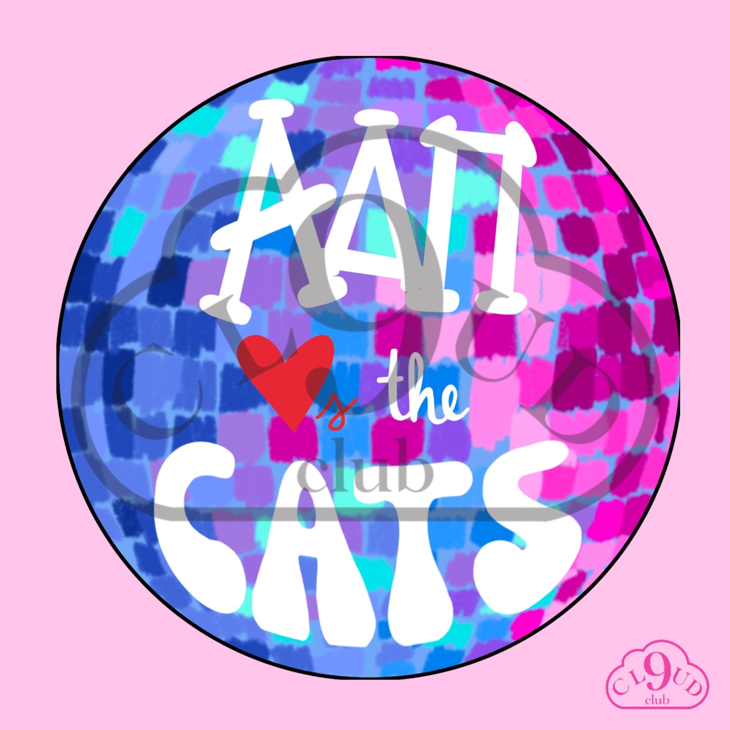 ΑΔΠ loves the cats disco button