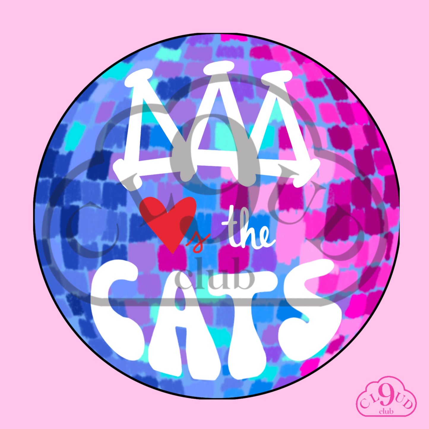 ΔΔΔ loves the cats disco button