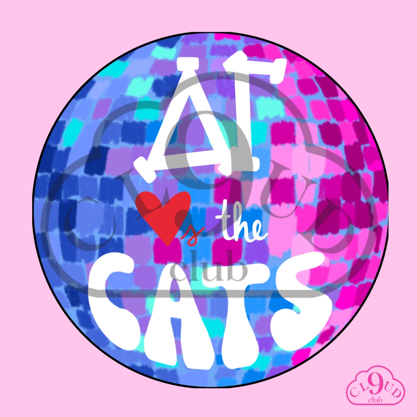 ΔΓ loves the cats disco button