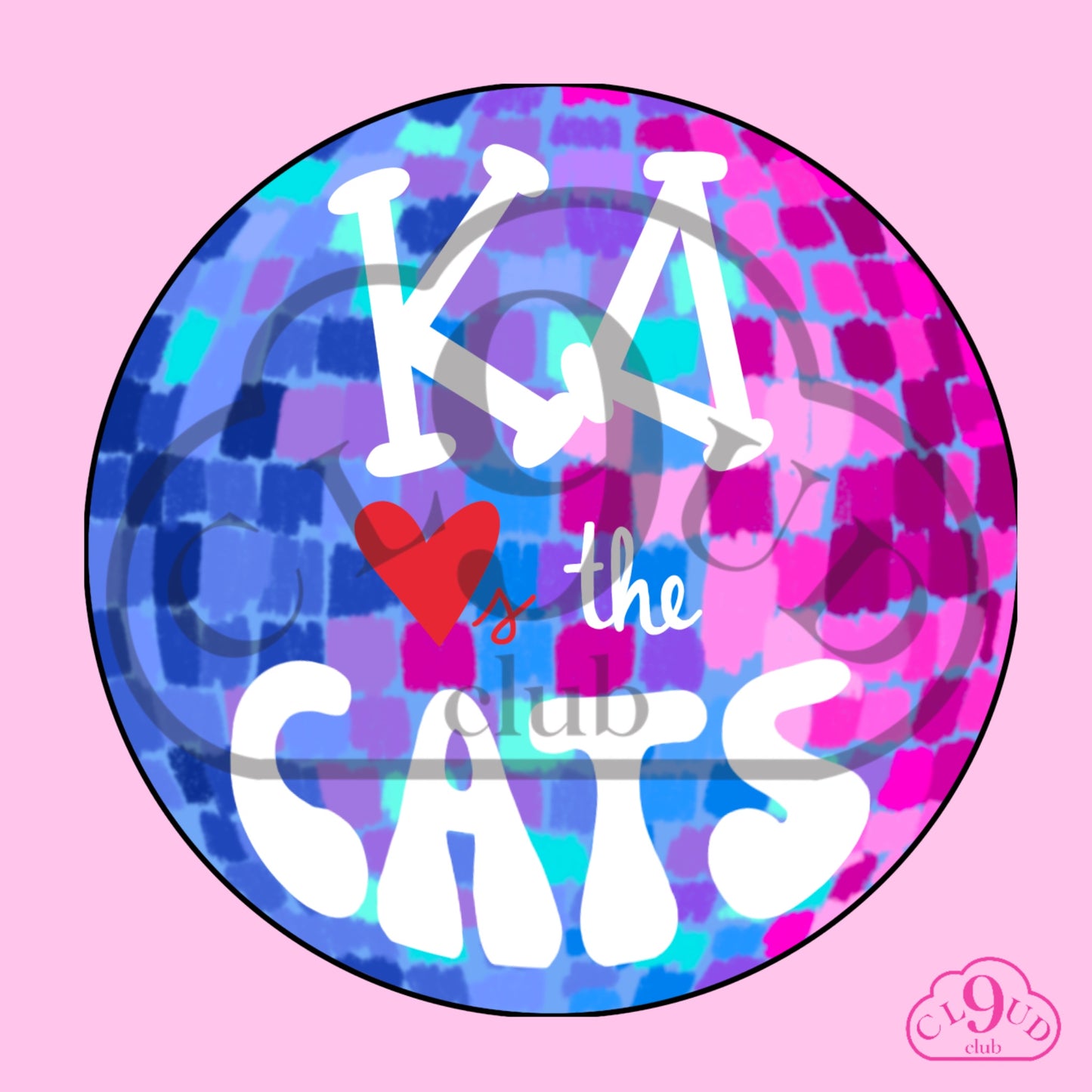 ΚΔ loves the cats disco button