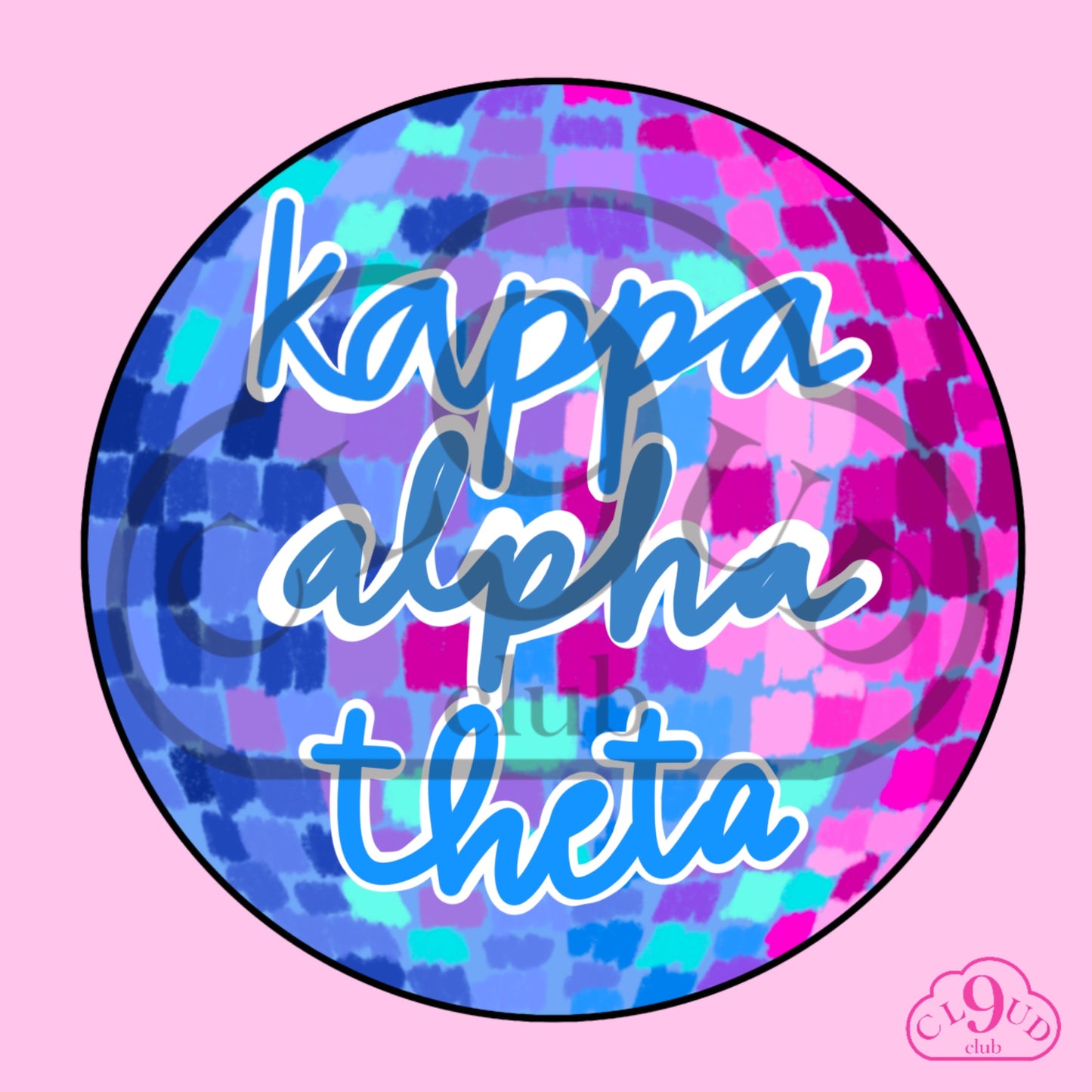 kappa alpha theta disco button