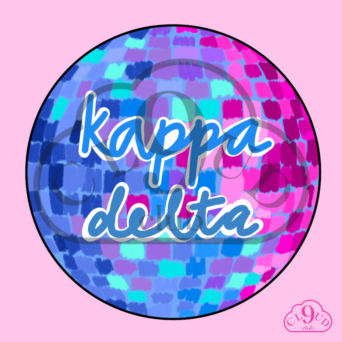 kappa delta disco button