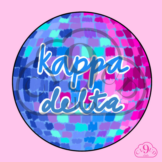 kappa delta disco button